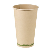 Bamboo fiber cup without plastic